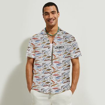 Discover Fishing Lures - Personalized Fishing Hawaiian Shirt