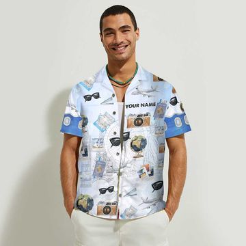 Discover Airplane Mode - Personalized Travelling Hawaiian Shirt
