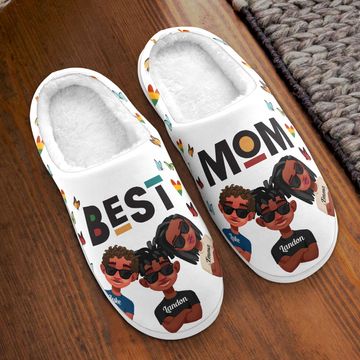 Discover Best Mom Cartoon Version - Personalized Slippers
