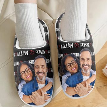 Discover Couple Slippers Valentines Day Gifts - Personalized Photo Slippers