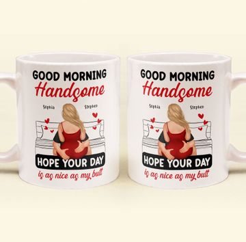 Discover Good Morning Handsome - Personalized Mug