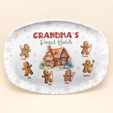 Discover Grandma's Perfect Batch Christmas - Personalized Platter
