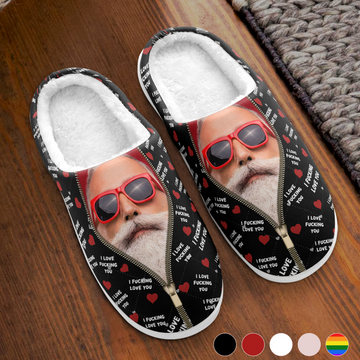 Discover I F* Love You I Love F* You Gift For Her - Personalized Photo Slippers