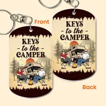 Discover Keys To The Camper - Personalized Keychain