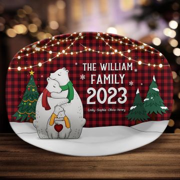 Discover The Family Bear - Personalized Platter
