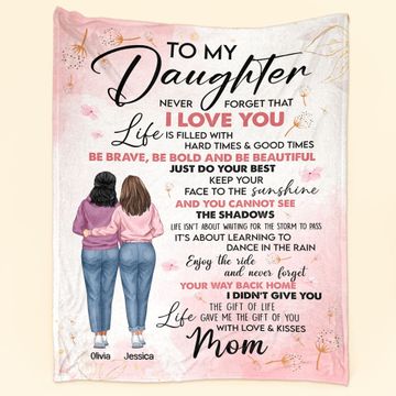 Discover To My Daughter Never Forget That I Love You - Personalized Blanket - Gift For Mom