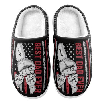 Discover Best Dad Ever - Personalized Slippers
