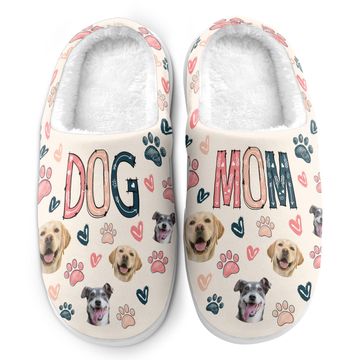 Discover Dog Mom - Personalized Photo Slippers