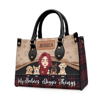Discover Doggie Things - Personalized Leather Bag