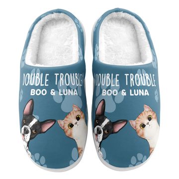 Discover Double Trouble - Personalized Slippers