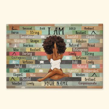 Discover I Am Black Woman Personalized Poster