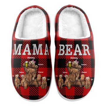 Discover Mama Bear - Personalized Slippers
