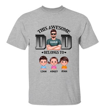 Discover This Dad Belongs To Doll Kid Personalized Shirt