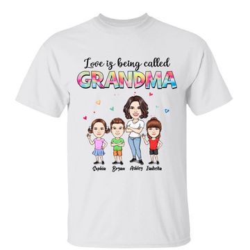Discover Love Being A Grandma Caricature Gift Personalized Shirt