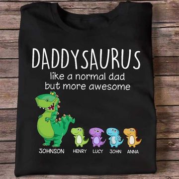Discover Grandpasaurus And Kids Personalized Shirt