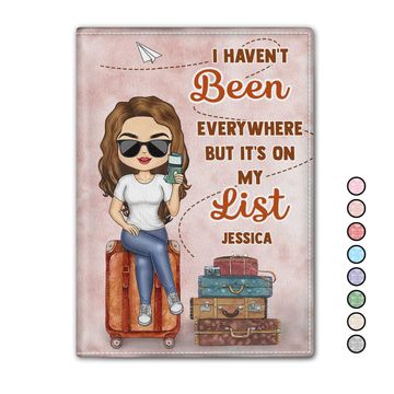 Discover It's On My List Custom Gift Traveling Lovers For Him Her Personalized Passport Cover