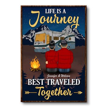 Discover Best Traveled Together Custom Gift For Couple Personalized Poster